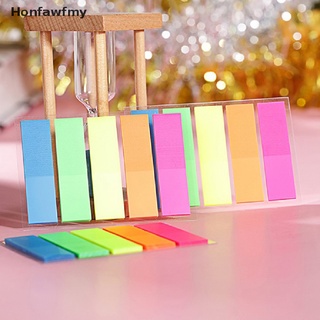 honfawfmy 100 hojas de papel fluorescente autoadhesivo bloc de notas notas adhesivas *venta caliente