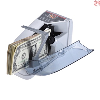 Mini práctico billete de efectivo contador de billetes de dinero de la máquina de conteo de divisas AC o batería alimentado
