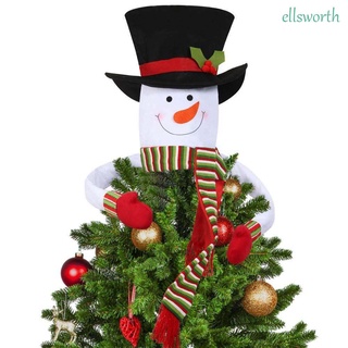 Ellsworth precioso árbol de navidad decoración de fiesta en casa adornos muñeco de nieve sombrero Festival vacaciones al aire libre navidad decoración de navidad (1)