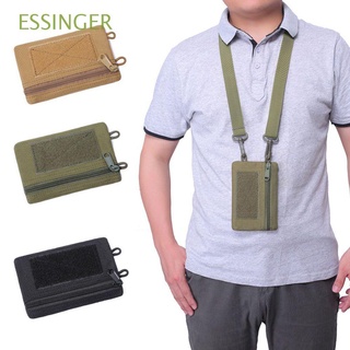ESSINGER Portable Belt Bag Running Coin Purse Waist Bag Travel Nylon Wallet with Shoulder Belt Camping Hiking Fanny Pack/Multicolor