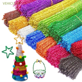 Vehiculo varillas De lana con alambre Para limpieza navideña/chequilla/multicolorida