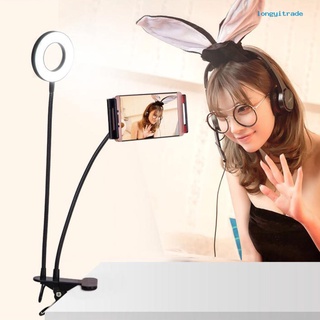 Longtm - lámpara LED para Selfie con soporte ajustable para cámara