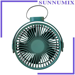 [SUNNIMIX] Mini ventilador de techo al aire libre tienda ventilador USB recargable Mini ventilador blanco
