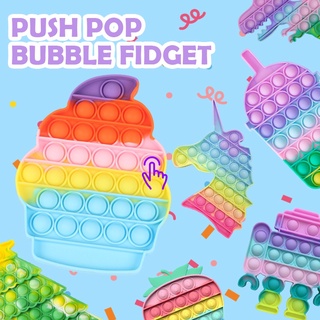 New Pop Its Round Fidget Toysjuguetes POPitpara aliviar el estrés Bubble Push Su colorido Tiktok de gran tamaño Nuevos