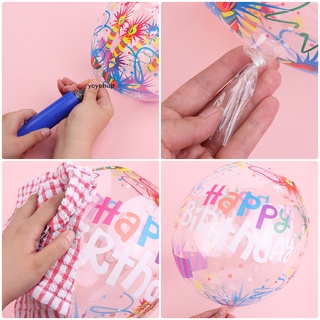 yoyohup 5pack globos de feliz cumpleaños con borlas set co