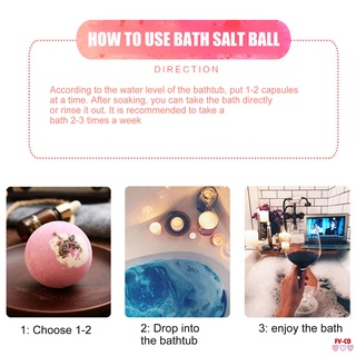 100g Bath Bombs Bubble Bath Salts Ball Essential Oil SPA Stress Relief Household (6)