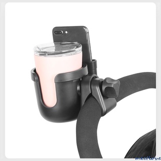 meetlove Porta-copos de plástico ABS para carrinho de bebê com capa para celular 2 em 1 porta-copos universal para mamadeira de bebê empresa meetlove
