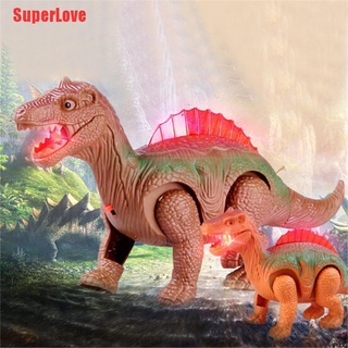 superlove light up luminoso dinosaurio electrónico caminar robot dinosaurio modelo niños juguete regalo (1)