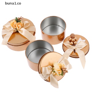 [buna1] caja redonda de caramelos de chocolate para boda, fiesta, regalos, cajas de caramelo, regalo [co] (7)
