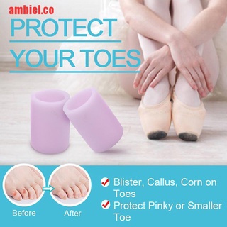 【ambiel】2Pcs Small Gel Toe Tube Separator Bunion Protector Foot Corn B