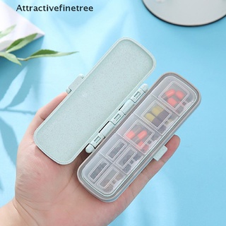[aft] caja portátil de pastillas de viaje para tabletas de medicina, dispensador de contenedores de doble capa, atractivefinetree