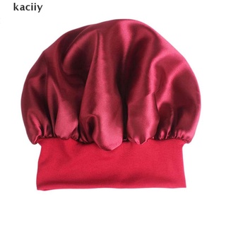 kaciiy - gorro de satén sólido para el cabello, diseño de sueño, gorro de ducha, herramientas de peinado