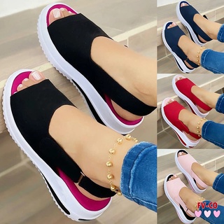 Women's Beautiful Shoes 2021 Fashion Fish Mouth Flat-heeled Beach Ladies Sandals Casual Slope Female Sandals