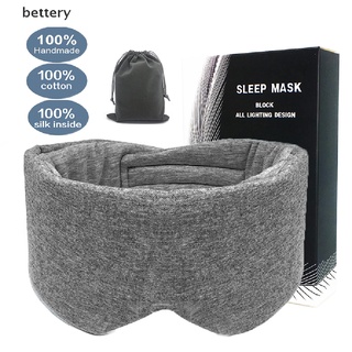 [bet] algodón para dormir máscara de ojos mujeres hombres cubierta de ojos parche transpirable venda de ojos