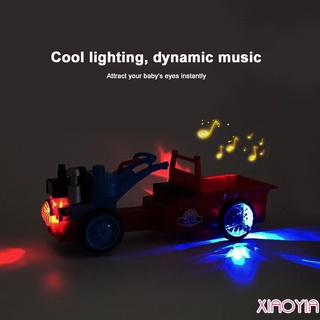 Nuevo tractor eléctrico universal ligero música juguete niño coche de juguete FURN