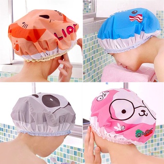 Gorra de ducha impermeable banda elástica sombrero gorras de baño lindo de dibujos animados accesorios de baño