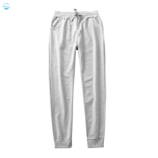 Pantalones holgados para correr/pantalones largos casuales/pantalones deportivos/color sólido para hombre
