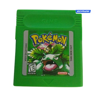 snowmanek cartucho de tarjetas de juego para Nintendo Pokemon GBC Game Boy versión de Color consola (8)