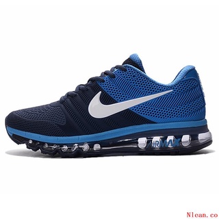 Originais Nike Air Max 2017 Men 's Running Sapatos Calçados Esportivos Tênis Tamanho Grande --- Blue white