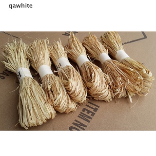 qawhite 1 pc/set raffia natural reed tying craft cinta de papel twine 30g co