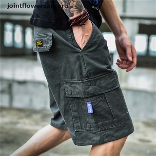 nuevo stock hombres multi-bolsillo cargo pantalones cortos streetwear joggers hip hop casual pantalones cortos calientes