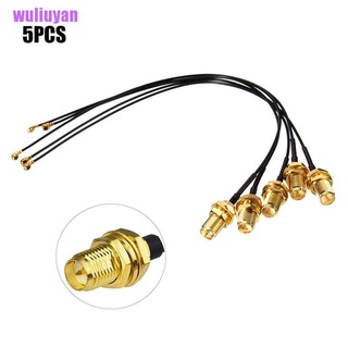 [wuliuyan] 5pcs IPX a SMA macho UFL SMA conector WiFi antena Pigtail Cable (1)