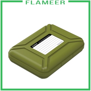 [FLAMEER] Estuche de disco duro portátil pulgadas HDD estuche de almacenamiento a prueba de polvo antiestático morado