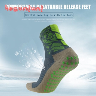 [hosunlunl] calcetines de fútbol antideslizantes para deportes al aire libre transpirables