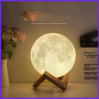 Lámpara De Noche Cálida En Forma De Luna kilii 3D Regalo De Cumpleaños (2)