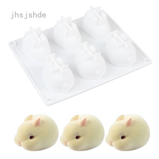 Moldes de silicona para hornear postre Mousse nuevos moldes de silicona para decoración de tartas de conejo 3D (1)