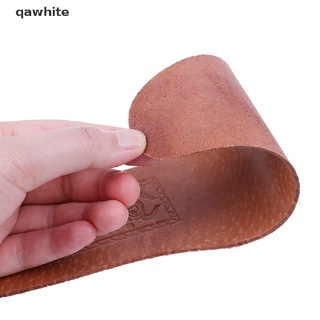 qawhite 1 par de plantillas de cuero transpirables para mujer/hombre/ultra delgado/desodorante/zapatos de plantilla co