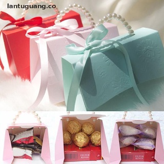 [lantuguang] 1pcs portátil fiesta boda favor cajas de regalo diy chocolate treat candy bolsa de regalo [co]