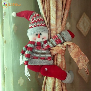Cortina de navidad Holdback lazo espalda cepillado hebilla de tela niños cortinadurable agradable (1)