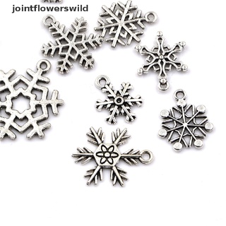 New Stock 15pcs Tibetan Christmas Snowflake Charm Pendants Diy Necklace Bracelet Craft Gift Hot