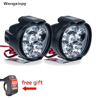[wangxinpy] 1 par led de motocicletas faro blanco super brillante 6led punto de trabajo luz venta caliente