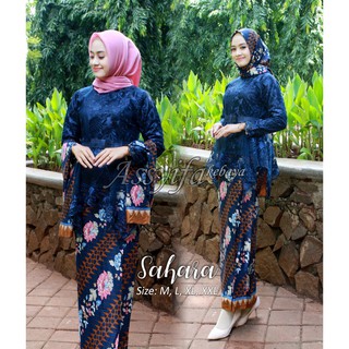 Conjunto de blusa javanés tul SAHARA moderno Javanese blusa conjunto