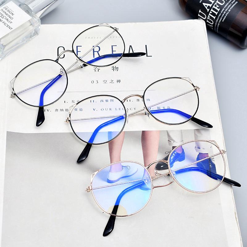 Las gafas Anti-radiación de moda coreanas de gato oreja estudiante gafas protegen los ojos (2)