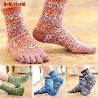[babystarbi] nuevos calcetines deportivos de algodón puro para hombre y mujer/calcetines de cinco dedos