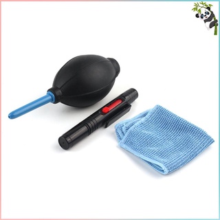 Cepillo de limpieza y soplador de aire en 1 juego Digital kit de limpieza de cámara polvo fotografía profesional limpiador soplador de aire (2)