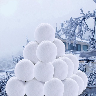 Yijian Bola De nieve De felpa suave blanca Realista Para interiores/exteriores/juguetes Educativos (9)