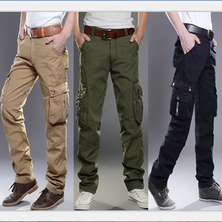 Hombres Casual pantalones Cargo militar pantalones de combate pantalones sueltos salvaje