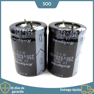 2 condensadores electrolíticos 250v 820uf volumen 30x40 mm 820uf 250v nuevo