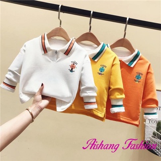 Bebé niño solapa suéter ropa de bebé2021Primavera y otoño nueva camisa de estilo coreano para niños camisa de estilo occidental