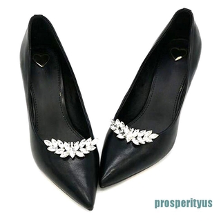 Charms prosperityus zapato Clip Rhinestone DIY encantos mujeres boda moda mujeres zapato hebilla (1)