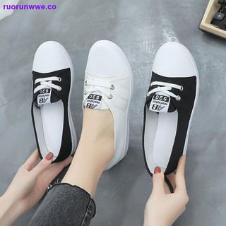 red rojo blanco zapatos mujer 2021 nueva versión coreana de todo-partido cómodo casual zapatos femeninos poco profundos boca transpirable estudiante zapatos de lona mujer