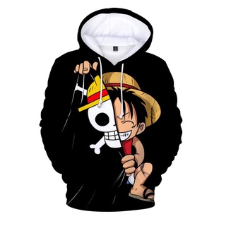 Sudadera con capucha con estampado de Anime japonés One Piece Harajuku Zoro One Piece