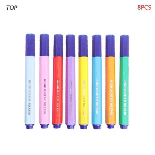 top 8 pzs rotulador/marcador/marcador/marcador pastel líquido/tiza fluorescente/color caramelo