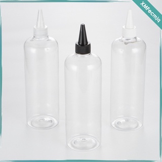 5 Pieces 500ml Plastic Squeeze Squirt Bottles Condiment Bottles with Twist On Tip - for Ketchup BBQ Sauces Olive Oil Painting (3)