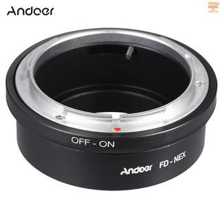 andoer fd-nex - adaptador para lente canon fd, compatible con sony nex e, para cámara digital