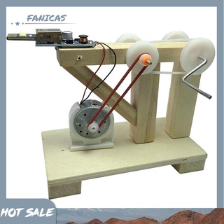 Fanicas DIY Dynamo generador modelo de madera invento ciencia experimento montar juguetes